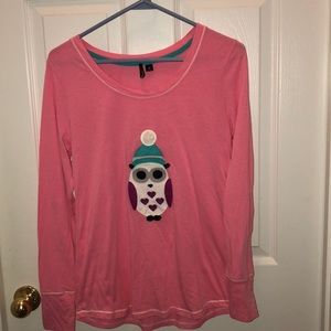 3/$15 Cute PJ top - winter owl